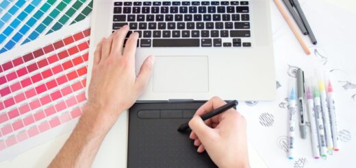 person using stylus