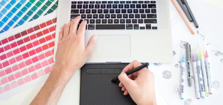 person using stylus